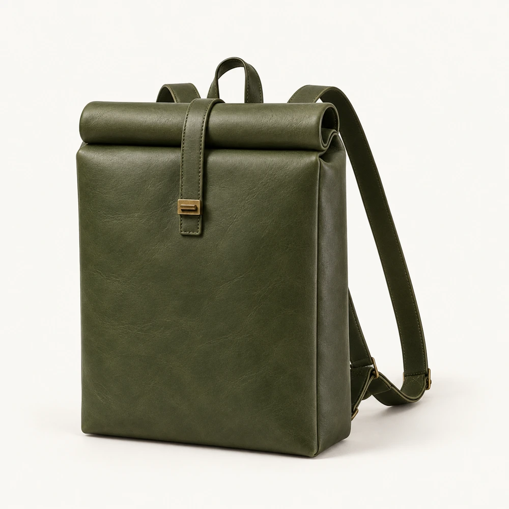 Backpack with roll-top