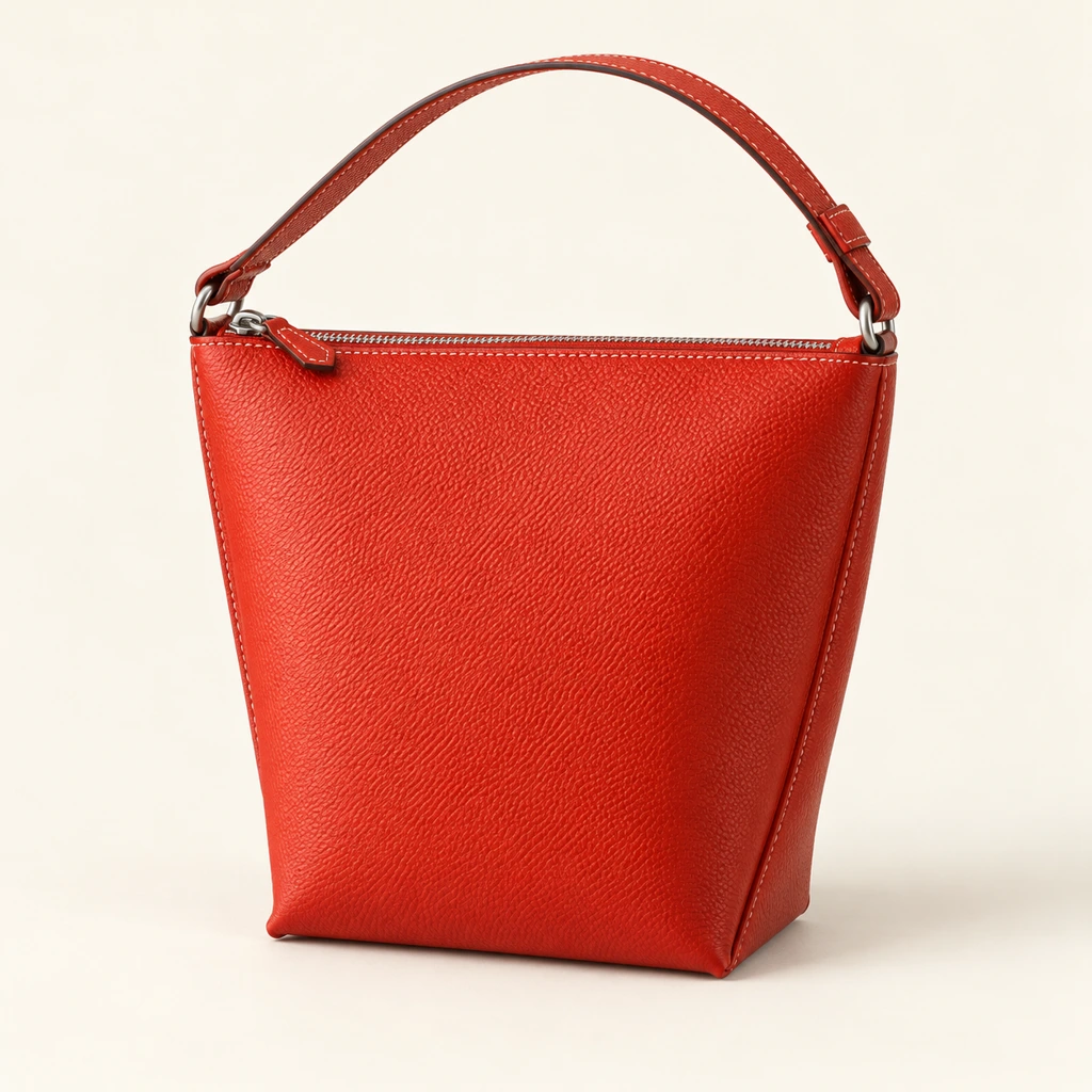 zippered trapezoid bag