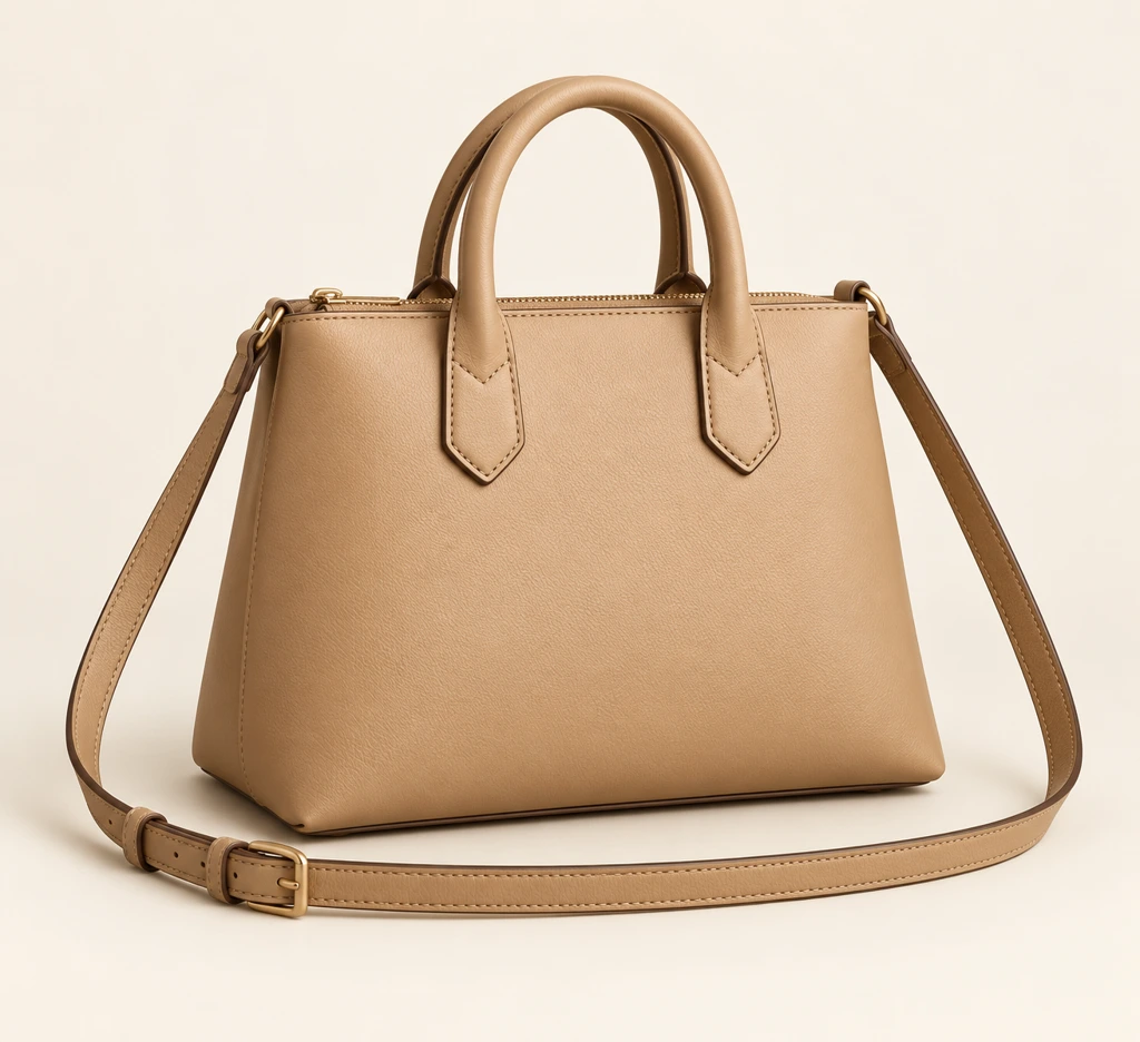 Bag with shaped handle attachments