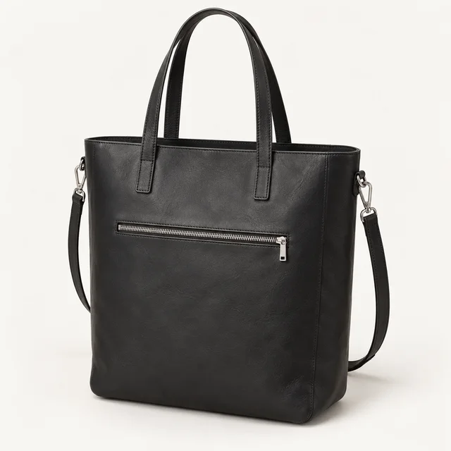 Zippered tote bag