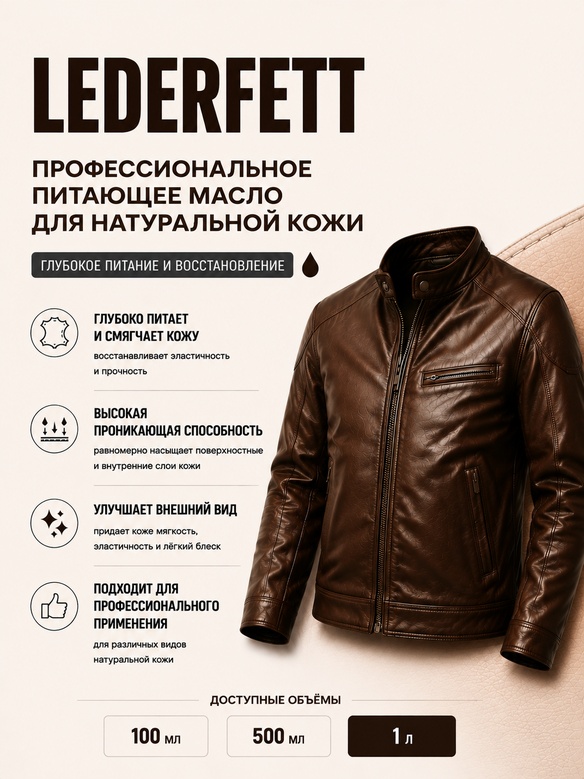 Vlotho LEDERFETT Питающее масло для кожи