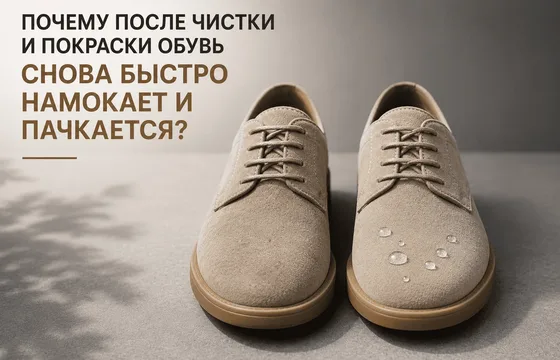 Почему обувь снова быстро пачкается?